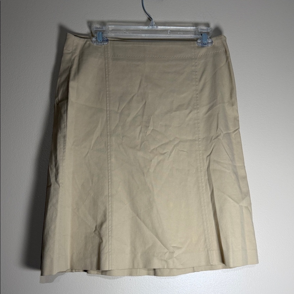 Theory Cream A-Line Skirt